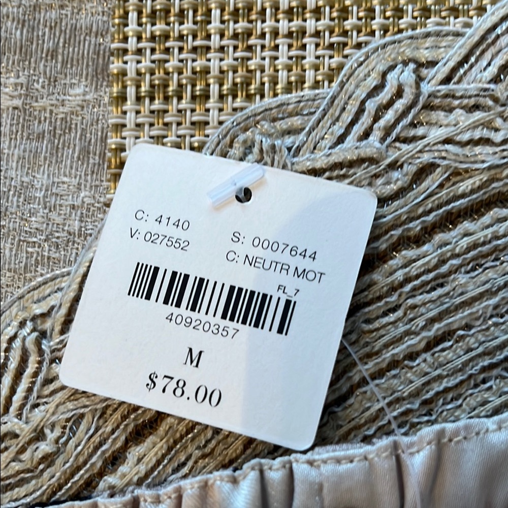 NWT Anthropologie harlyn striped and lined Striped Spaghetti Strap Dress Medium - Picture 2 of 9